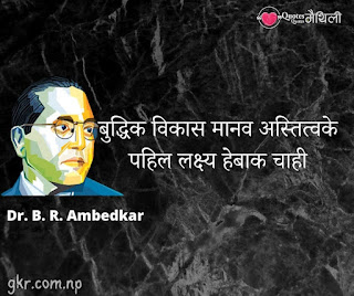Dr. B. R. Ambedkar Quotes In Maithili 
